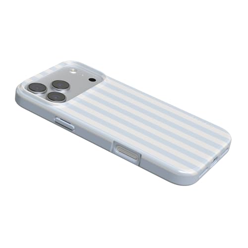 Casely iPhone 17 Pro Max Case | Sunday Best | Blue Stripes | Compatible with MagSafe | Classic Ultra Slim Design - color: Sunday Best | Blue Stripes, size: Iphone 17 Pro Max