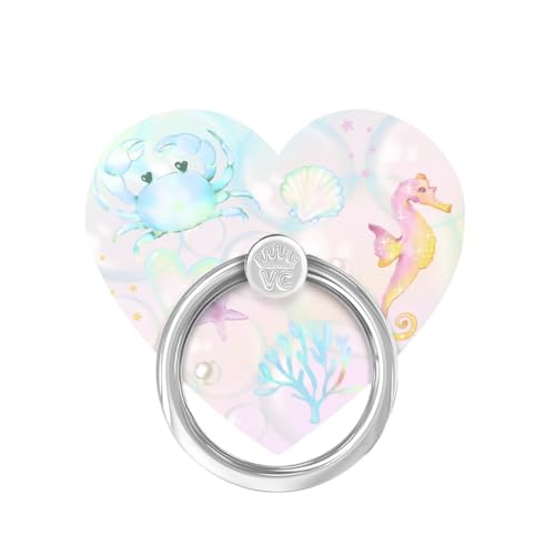 VELVET CAVIAR Cell Phone Ring Holder - Finger Ring & Stand - Improves Phone Grip Compatible with iPhone, Galaxy, Most Smartphones (Aqua Angels) - color: Aqua Angels