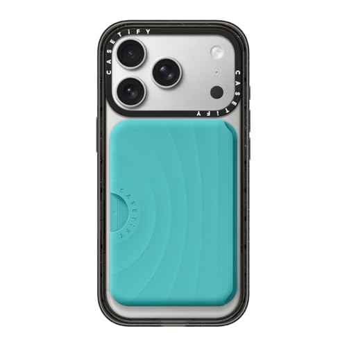 CASETiFY Snappy Ripple Wallet [Campatible with Magsafe] - Mint Blue - color: Mint Blue