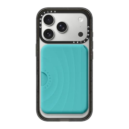 CASETiFY Snappy Ripple Wallet [Campatible with Magsafe] - Mint Blue - color: Mint Blue