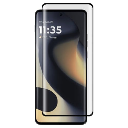 OCESTORE 2 Pack 3D Curved Protective Screen Protector,HD Full Coverage 3D Curved Protective Film Tempered Glass Protector Film for Moto Edge 2024 / Moto Edge gen 5 6.6"（Black）