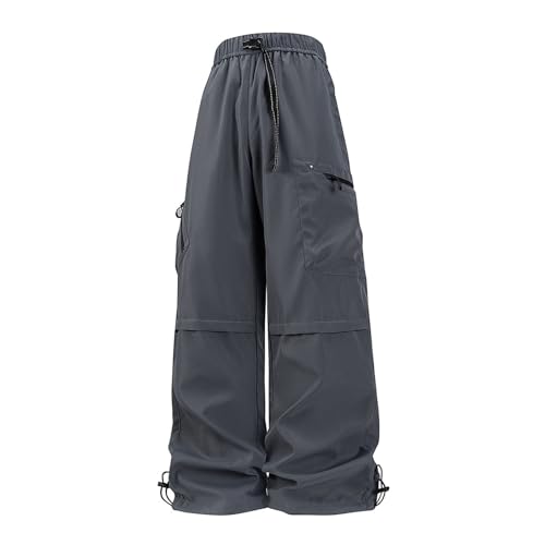 Men Cargo Pants Cotton Twill Stretch Tactical Quick Dry Multi Pockets Hiking Travel Job Site Tactical Pants for Men - color: A Dark Gray, size: Large