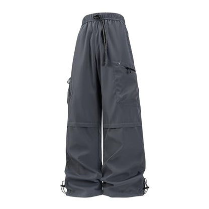 Men Cargo Pants Cotton Twill Stretch Tactical Quick Dry Multi Pockets Hiking Travel Job Site Tactical Pants for Men - color: A Dark Gray, size: Large
