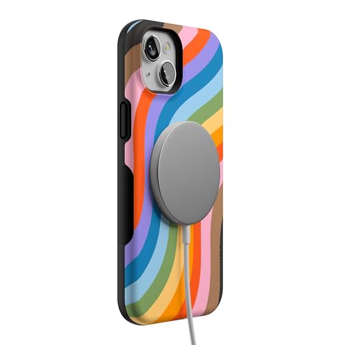 Casely iPhone 15 Plus Case | Love for All | Rainbow Pride | Bold Protective Design | Compatible with MagSafe - color: Love for All | Rainbow Pride