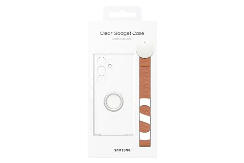 Samsung Galaxy S24 Ultra Clear Gadget Phone Case, Protective Cover with Hand Grip, Kickstand, Wrist Strap Accessories, Scratch Resistant Protection, US Version, EF-XS928CTEGUS, Transparent - color: Transparent, style: Clear Gadget Case