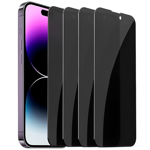 1-4Pcs Anti-Spy Privacy Screen Protectors for iPhone 16/15/14/13/12/11 Pro Max Mini Plus 9H Tempered Glass with 28° Anti-Peep Phone Screen Film (For iPhone 12 Pro,1PCS Privacy Glass) - color: For iPhone 12 Pro, size: 1PCS Privacy Glass