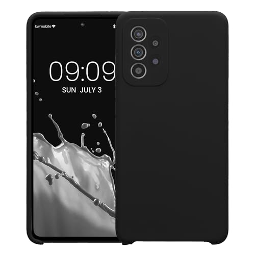 kwmobile Case Compatible with Samsung Galaxy A52 / A52 5G / A52s 5G Case - Slim TPU Silicone Phone Cover - Soft Touch Finish - Black - color: black, size: Galaxy A52 / A52 5G / A52s 5G