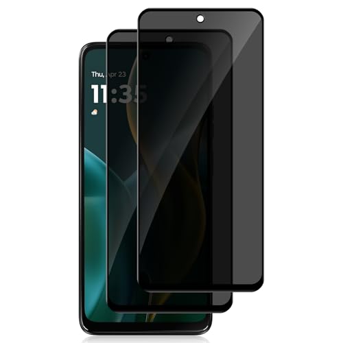 2 Pack Privacy Screen Protector for Motorola Moto G 5G 2025, Tempered Glass Film full Coverage Anti Scratch, Anti-Spy, 9H Hardness, Bubble Free for Moto G 5G 2025 Privacy Screen Protector - size: Motorola Moto G 5G 2025