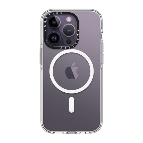 CASETiFY for iPhone 14 Pro Case - Impact Clear Compatible with MagSafe | Not Yellowing | 6.6 ft. 3X Military Grade Drop Protection | Clear - color: Clear, size: Iphone 14 Pro (6.1")