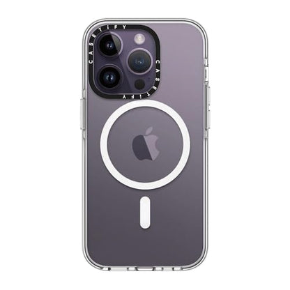 CASETiFY for iPhone 14 Pro Case - Impact Clear Compatible with MagSafe | Not Yellowing | 6.6 ft. 3X Military Grade Drop Protection | Clear - color: Clear, size: Iphone 14 Pro (6.1")