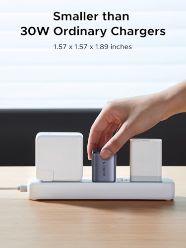 UGREEN 35W USB C Charger for iPhone 17 Fast Charging, Nexode 2-Ports GaN Foldable PPS Compact Fast Wall Charger Block for iPhone 17/16/15, Galaxy S25/S24/S23, Pixel 10/9/8, iPad, MacBook, Steam Deck