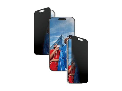 PanzerGlass® 2-Way Privacy Screen Protector iPhone 17 | iPhone 16 Pro | Ultra-Wide Fit w. EasyAligner - size: std