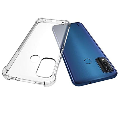 USTIYA Case for Nokia G11 Plus Clear TPU Four Corners Protective Cover Transparent Soft