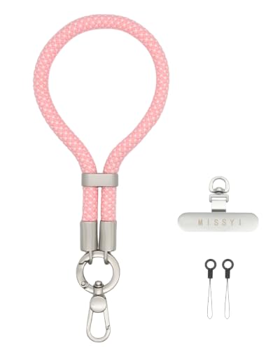phone wrist strap, Adjustable Cell Phone Lanyard Strap for Case - color: Pink