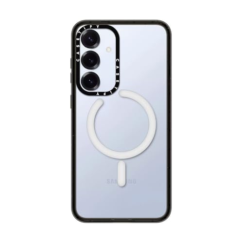 CASETiFY for Galaxy S25+ Case - Impact Magnetic Clear Black | Wireless charging and MagSafe compatible | 8.2 ft. 4X Military Grade Drop Protection | Black - color: Clear Black, size: Galaxy S25+ (6.7")