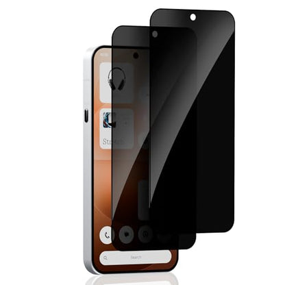 2 Pack Privacy Screen Protector for Nothing Phone (4a) Pro, Tempered Glass Film full Coverage Anti Scratch, Anti-Spy, 9H Hardness, Bubble Free for Nothing Phone 4a Pro Privacy Screen Protector - size: Nothing Phone (4a) Pro