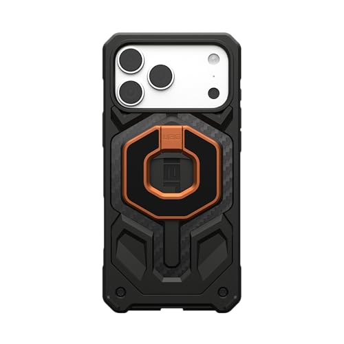 URBAN ARMOR GEAR UAG Magnetic Ring Stand Monarch Mag2 w/Built-in Bottle Opener - Ultra-Strong Double Magnet MagSafe Compatible Metal Phone Ring Grip 360 Rotation Kickstand, Burnt Orange