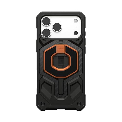URBAN ARMOR GEAR UAG Magnetic Ring Stand Monarch Mag2 w/Built-in Bottle Opener - Ultra-Strong Double Magnet MagSafe Compatible Metal Phone Ring Grip 360 Rotation Kickstand, Burnt Orange