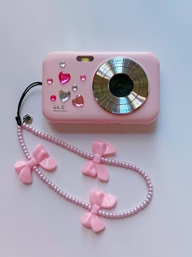Drawwind Phone Charm Beaded Wristlet Strap Universal Cell Phone Lanyard Cute Bracelet Wrist Strap Beaded Chain String Handmade Accessories for Case Camera Bags (Bow Beau) - color: Bow Beau