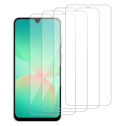 4 Pack Glass Screen Protector Compatible for Samsung Galaxy a26 5G / SM-A266M/DS [9H Hardness]-HD Screen Tempered Glass, Scratch Resistant,Easy Install [Case Friendly] - size: Galaxy A26 5G