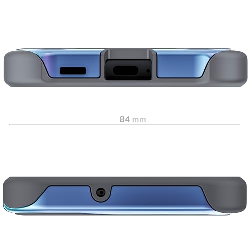 Ghostek ATOMIC slim S22+ 5G Phone Case with Clear Back and Iridescent Aluminum Bumper Military Grade Shockproof Protective Phone Cover Designed for 2022 Samsung Galaxy S22+ Plus (6.6 Inch) (Prismatic) - color: Prismatic, size: Galaxy S22 Plus