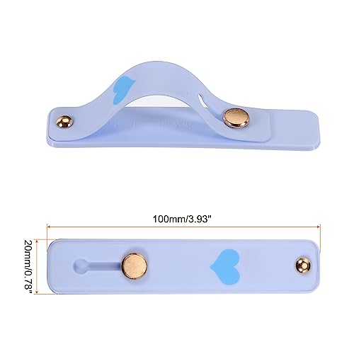 MECCANIXITY 2 Pcs Phone Loop Finger Holder Silicone Phone Strap Grip Holder Cell Phone Grip Stand for Most Smartphones Light Blue,Gray Blue - color: Light Blue,Gray Blue
