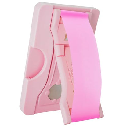 LOVEHANDLE Suction Wallet for MagSafe + Kickstand - Bubblegum Pink Glow - color: Bubblegum Pink