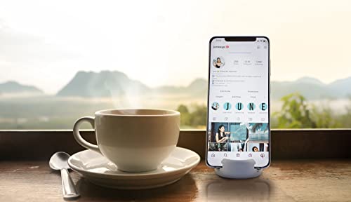 GoDonut Mini – Portable Keychain Cell Phone Stand & Holder – Desk Accessory Perfect for Travel, Office & Nightstand – Compatible with iPad mini and Smartphones - White - color: White