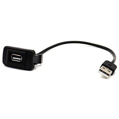 MOTONG USB Power Socket Car Charger Compatible with Toyota VIGO,Male to Female USB Car Charger Adapter(40 * 20mm)
