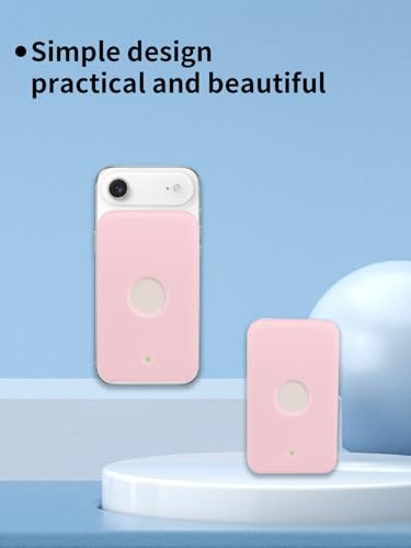 Compatible with Apple iPhone Air MagSafe Battery,UYRUREL Premium Silicone Shockproof Protection Ultra-Thin Design, Comfortable and Skin-Friendly,Pink. - color: Pink