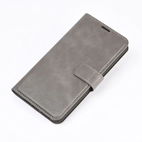 Flip Case for Samsung A03S Wallet PU Leather Magnetic Protective Cellphone Case for Samsung Galaxy A02S A025M A03S A037M Folio Book Cover with Stand (Gray) - color: Gray
