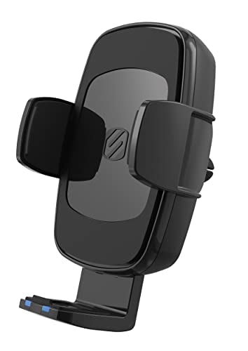 Scosche UQ3DV-SP Dashboard/Vent Qi-Enabled Wireless Charging Universal Phone Mount for The car with Stick Grip Black - style: Dashboard / Vent