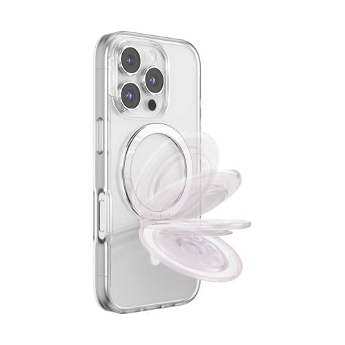PopSockets Kick-Out Grip for MagSafe, Kickstand- Opalescent - color: White Opalescent, style: MagSafe Kick-Out