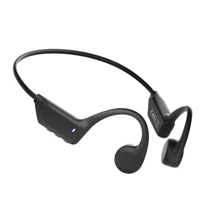 New Waterproof Open-Ear Bone Conduction Headphones - Bluetooth 6.0, 10-Hour Battery Life, Ultra-Light Wireless Headset with Stable Connection, Ideal for Running, Cycling, Workout, Hiking