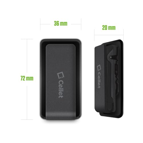 Belt Clip Cell Phone Holder – 3M Adhesive Belt Clip Phone Holster GPS, Walkie-Talkie Compatible with iPhone 14 Pro Max Plus 13 12 11 Galaxy Z Fold, Z Flip S22 S21 Google Pixel LG Moto