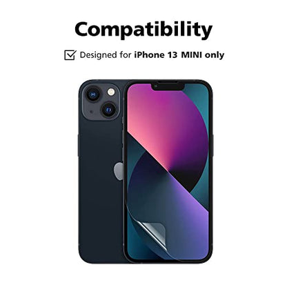 3-Pack Anti Glare Matte Screen Protector for iPhone 13 Mini, Break-Resistant PET EPU Film, Anti Fingerprint, Silky Touch, Dust Free & Easy Installation with Alignment Jig - size: iPhone 13 Mini