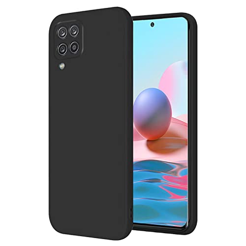 Soft Silicone Protective Case for Samsung A42 5G (Black) | Matte Soft Touch for Samsung Galaxy A42 5G Phone Case Silicone Slim Cute Anti-Fingerprint Elegant Cover Shockproof Aesthetic - color: Black
