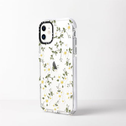 Cute Phone Case Compatible with iPhone 11, Vine Flowers Aesthetic Floral Pattern Case, Soft TPU Shockproof Bumper Cover for Girls Women - size: iPhone 11