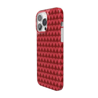 Casely iPhone 14 Pro Case | Crazy in Love | Red Hearts | Compatible with MagSafe | Classic Ultra Slim Design - color: Crazy in Love | Red Hearts, size: iPhone 14 Pro