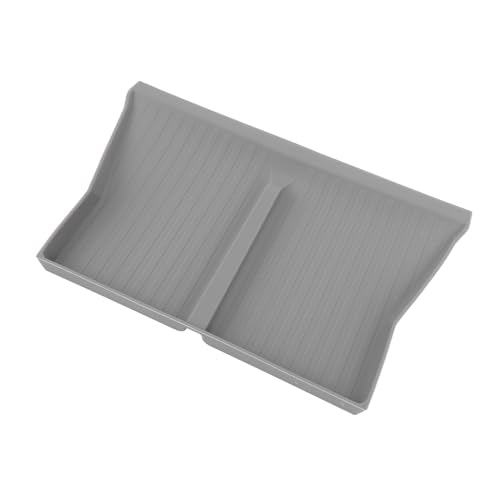 Center Console Wireless Charging Mat Anti Slip Design Easy to Clean Silicone Pad for Cars Stylish Interior Accessories (Grey W240004613) - color: Grey W240004613