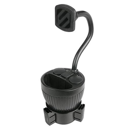 Scosche MAGPCUP MagicMount PowerHub Magnetic Car Cup Holder Phone Mount - Strong Magnet Car Mount for iPhone and Android - Secure Magnetic Cell Phone Holder - USB Charging Ports for Multiple Devices - style: Cup Holder w/ Power