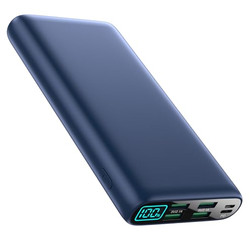 Portable Charger 38800mAh Power Bank with 5 Outputs & 2 Inputs,PD USB C In&Out Fast Phone Charging External Battery Pack Backup,Travel Essential Outdoor for iPhone 18/17/16,Android Samsung Galaxy-Navy - color: B-Navy
