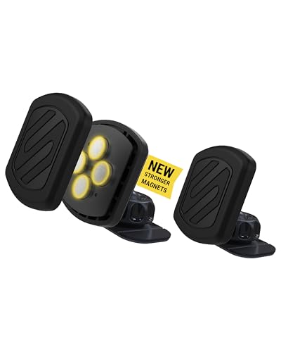 Scosche MXDM Magnetic Phone Holders for Your Car, Dashboard Cell Phone Holder with Extra Strong Magnet and Thick Metal Plate, Car Mount Cellphone Stand Compatible with iPhone, Samsung and More, 2 Pack - size: 2 Pack, style: Extra Strength - Dash