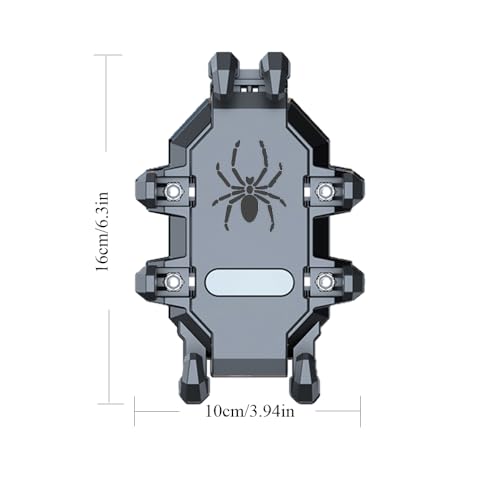 Motorcycle Phone Mount Holder - [Dual Dampener] [Anti Shake] Motorcycle Cell Phone Mounts,Adjustable Bike Phone Holder, Fit for iPhone Samsung LG Google All 4.7-7.2" Phones,Black