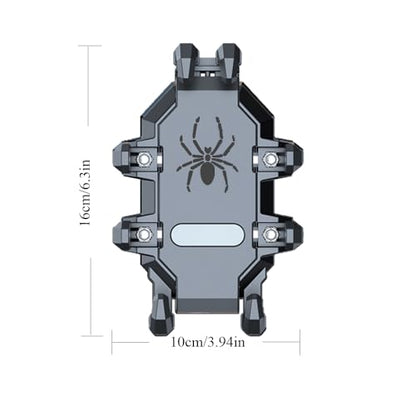 Motorcycle Phone Mount Holder - [Dual Dampener] [Anti Shake] Motorcycle Cell Phone Mounts,Adjustable Bike Phone Holder, Fit for iPhone Samsung LG Google All 4.7-7.2" Phones,Black
