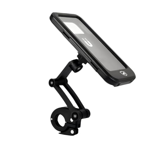 Gshield, Support Dual Tech, 6.7 inch Waterproof Adjustable Bicycle Phone Holder Motorcycle Mobile Phone Holder GPS Holder 360° Swivel Stable Anti-Vibration Mobile Mount Holder for Handlebars.