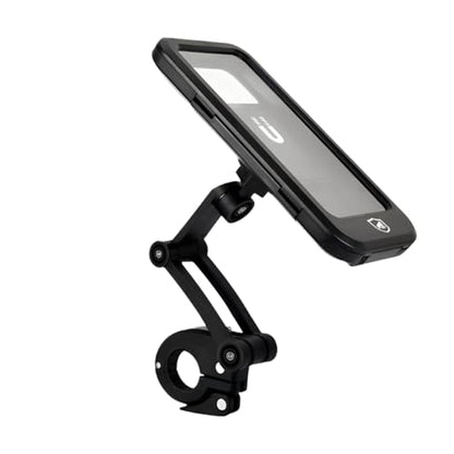 Gshield, Support Dual Tech, 6.7 inch Waterproof Adjustable Bicycle Phone Holder Motorcycle Mobile Phone Holder GPS Holder 360° Swivel Stable Anti-Vibration Mobile Mount Holder for Handlebars.