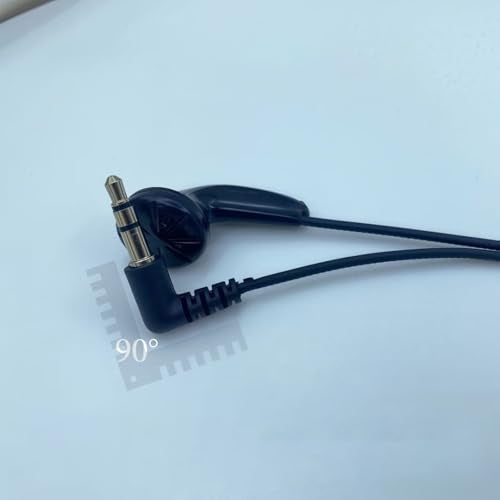 Single Earphone 3.5mm Plug, Mono Earbuds Headphone Low Cost Ear Buds for One Ear, Compatible with Android Smartphones MP3 Players