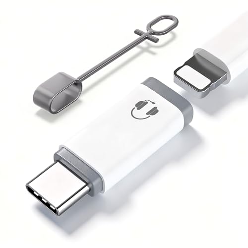 NICE BUDDY Type-C to Lightning Audio Adapter for iPhone 15-17, White