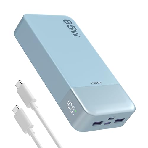 JUOVI Power Bank 65W 20000mAh Laptop Portable Charger - color: Blue